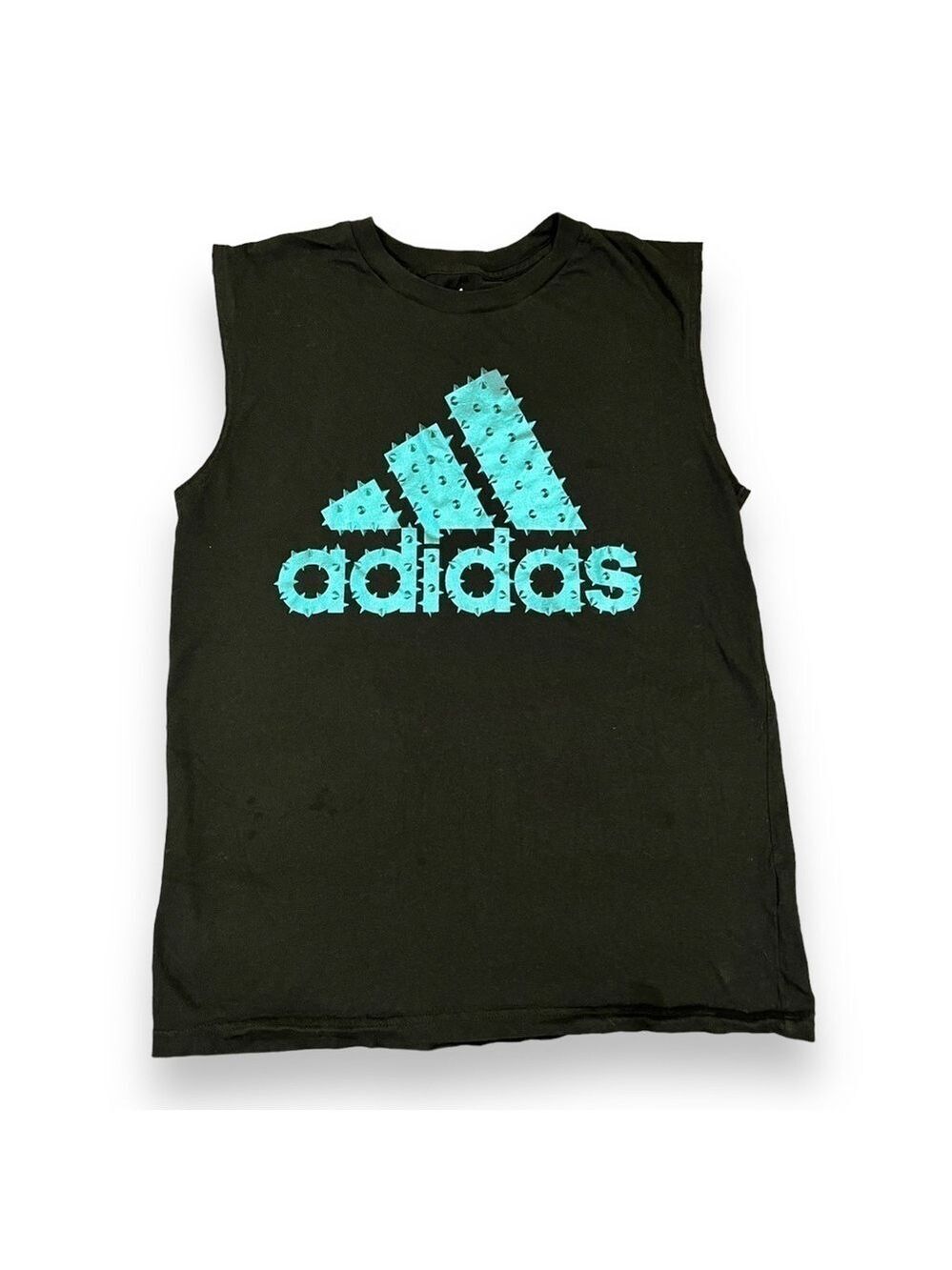Adidas Boys Foil Stamp Logo Tank Black Size Large